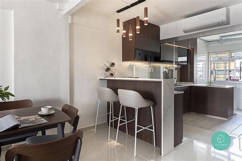 Qanvast Interior Design Ideas — 8 Ways To Fit A Kitchen Island In An Hdb