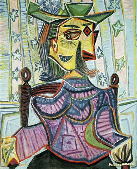 Seated Portrait Of Dora Maar Artwork By Pablo Picasso Oil Painting