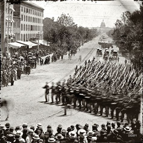 Civil War Unionnorthern Soldiers Marching In Washington Dc May