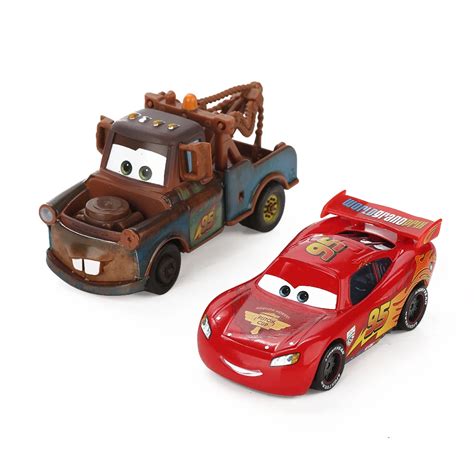 Disney Pixar Cars 3 Lightning Mcqueen Mater 155 Diecast Metal Alloy