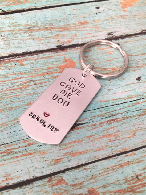 You've been through all the good and bad that life could throw at you. God Gave Me You Keychain, Personalized Valentine's Day ...