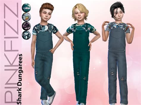 The Sims Resource Shark Dungarees
