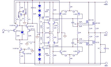 Increase the pair of irf250 mosfet to increase the power output of the audio amplifier. 100W Mosfet Power Amplifier Circuit Image - Home Wiring Diagram