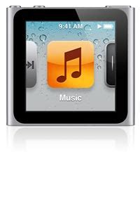 It is formed from a metal block that appears to have no joins, with a solid build no matter where you squeeze it. iPod nano (6th generation) - Apple Support