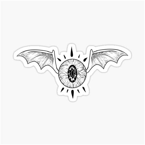 Demon Eye Tattoo Design Sticker For Sale By Cu B3 Redbubble
