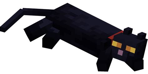 Filelying Down Black Cat With Red Collarpng Minecraft Wiki，最详细的官方我的世界百科