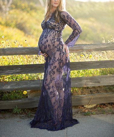 Look At This Zulilyfind Navy Eyelash Lace Maternity Gown Zulilyfinds