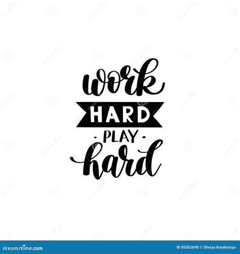 Work Hard Stay Humble Motivational Quotes Vector Illustration