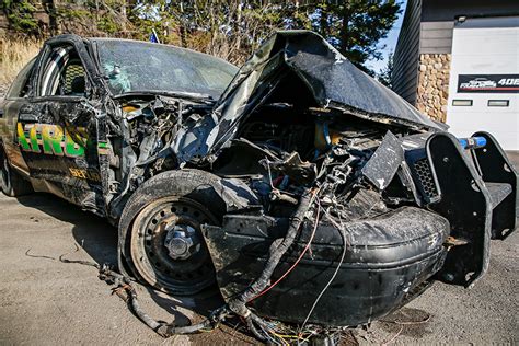 Decoy Police Vehicle Destroyed In Late Night Crash Flathead Beacon