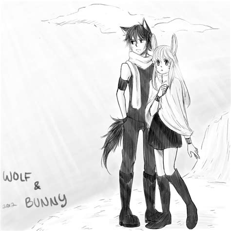 Wolf N Bunny Random By Dumplingzowo On Deviantart