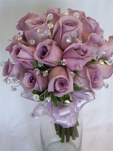 All bouquets were created for the haverford sr. Lavender Prom Bouquet with Crystals | Flickr - Photo Sharing!