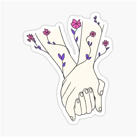 Holding Hand Illustration Sticker For Sale By Zaranoor2022 Redbubble