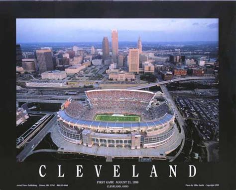 Cleveland Browns Stadium Aerial Photo Framed Nfl Sports Picture