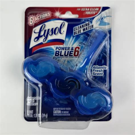 lysol power and blue 6 automatic toilet cleaner atlantic fresh scent 2 pack new 26 99 picclick