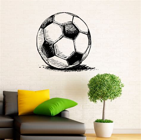 Soccer Ball Wall Decal Football Vinyl Stickers Sport Game