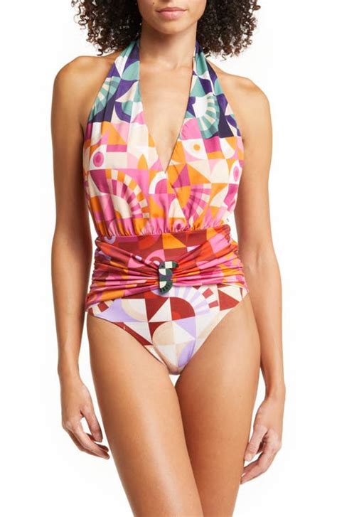 Buy Farm Rio Ombr Graphic Toucans One Piece Swimsuit Ombre Graphic