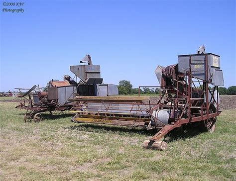 Two Old Combines In Goessel Kansas Photo By Kawwsu29 Antique