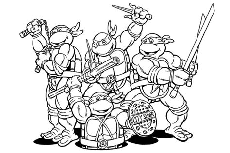 In our favorite video games, comics, cartoons, and now on coloring pages as well! 20+ Free Printable Teenage Mutant Ninja Turtles Coloring ...