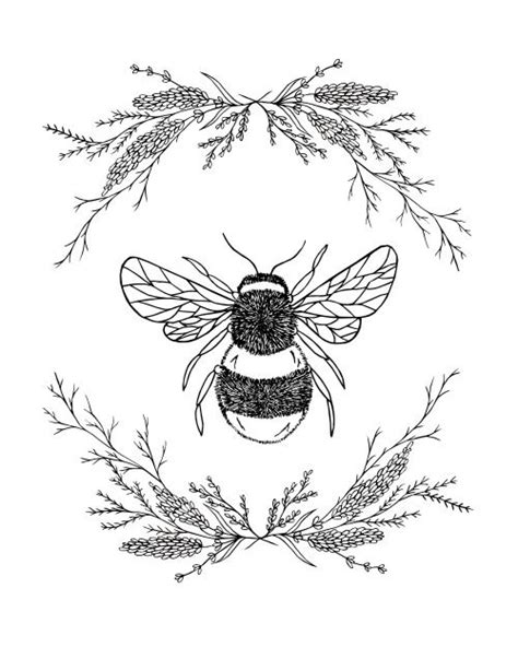 Fantasmicly Bee Art Drawings Bee Tattoo