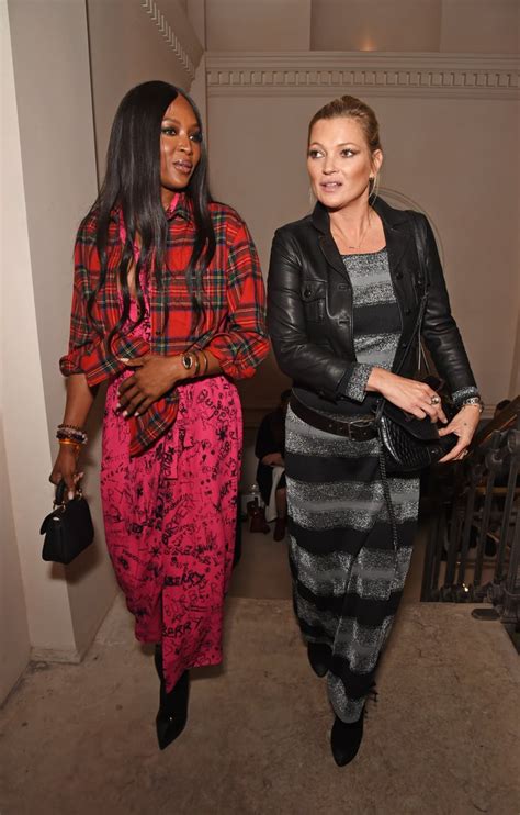 Kate Moss And Naomi Campbell At Burberry Show September