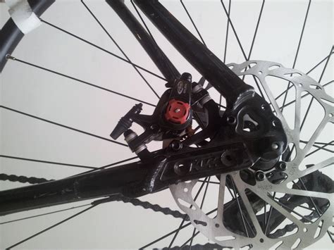 This process depends on your brake manufacturer, so consult your user manuals on how to accomplish this process. mountain bike - Is my disc brake caliper correctly mounted ...