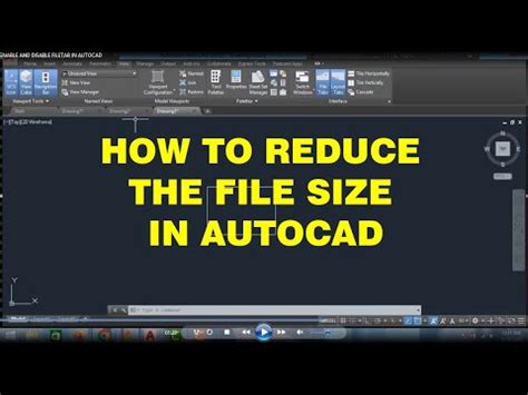 HOW TO REDUCE THE FILE SIZE OF AUTOCAD DRAWING YouTube