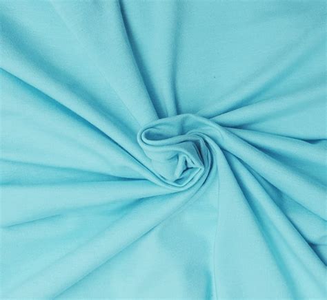 Candy Blue Modal Cotton Spandex Fabric Jersey Knit By The Yard Etsy