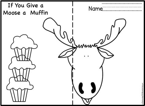 IF YOU GIVE A MOOSE A MUFFIN BOOK CRAFT ~ Book Units by Lynn