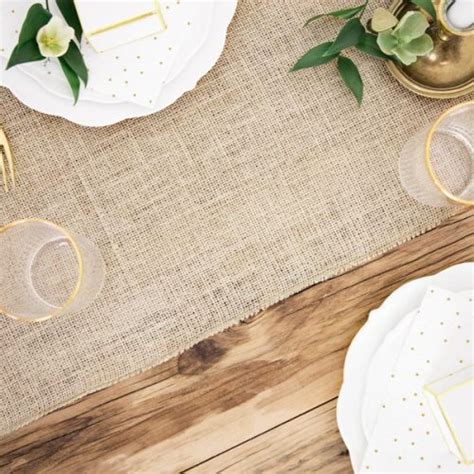Natural Jute Table Runner Postbox Party
