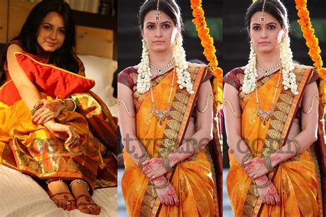 Kriti Kharbanda In Yellow And Pink Bridal Silk Sarees Saree Blouse Patterns