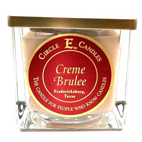 Circle E Candles Creme Brulee Scent Medium Size Jar Candle 22oz 2