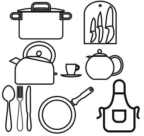 10 Best Kitchen Utensil Coloring Pages For Boys And Girls Coloring Pages