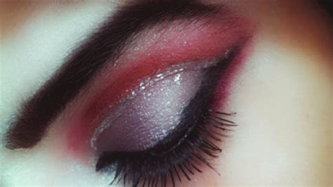 Gray And Pinkish Maroon Eye Makeup Looksmokey Look Youtube