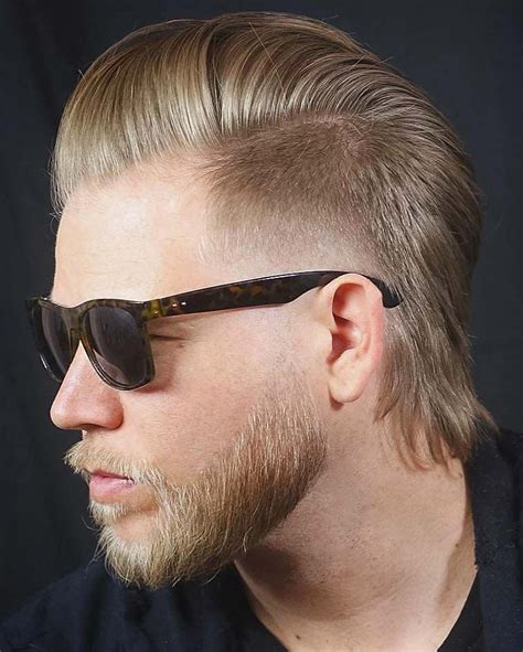 Mullet Hairstyle With Faded Sides Modern Mullet Haircut Mens Mullet