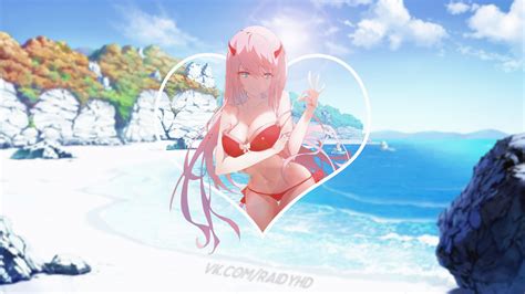 Wallpaper Anime Girls Picture In Picture Zero Two Darling In The