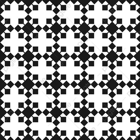 Vector Seamless Pattern Black And White Repeating