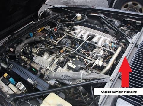 Jaguar XJS TWR Enhanced Chassis number stamping location | Jaguar