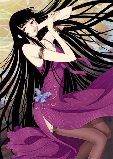 Clamp Ichihara Yuuko Xxxholic Absurdres Highres Official Art Scan 00s 1girl Bare