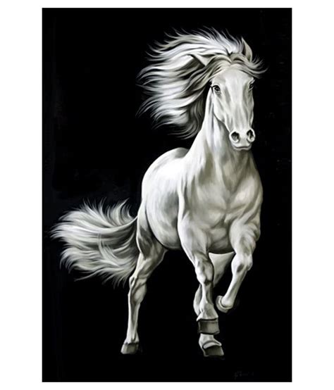 Art Factory Black And White Horse Painting Buy Art Factory
