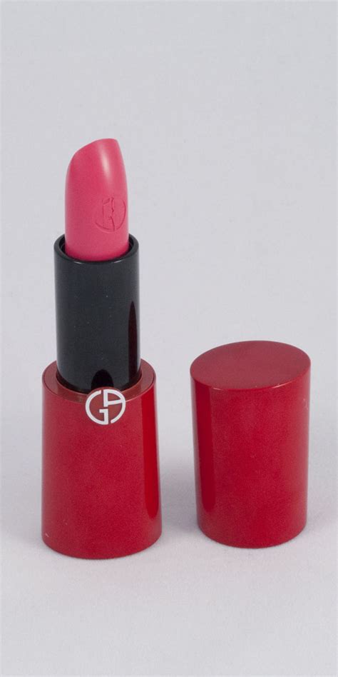 Review Armani Rouge Ecstasy Lipstick 501 Peony Lipstick Latitude