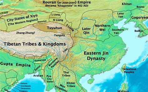 China Eastern Jin Dynasty Map 400 Ad Nations Online Project