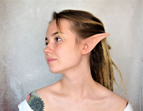 Long Elf Ears Latex Prosthetic Elf Ear Tips Fantasy Costume Etsy