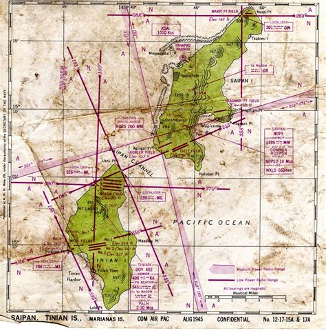 Us Navy Map Of Saipan And Tinian Islands August 1945 Flickr