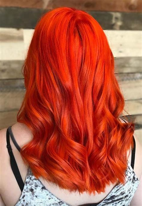 Fiery Orange Hair Color Shades Orange Hair Dyeing Tips Glowsly Orange Ombre Hair Hair