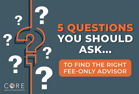 Five Questions You Should Ask To Ensure You Find The Right Fee Only