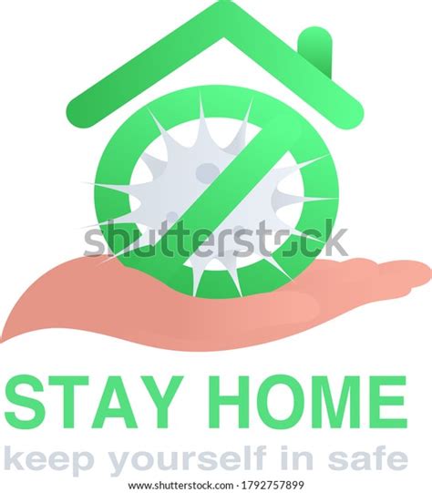 Stay Home Keep Yourself Safe Stock Vector Royalty Free 1792757899