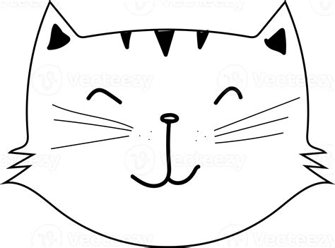 Cute Cat Cartoon Doodle Png