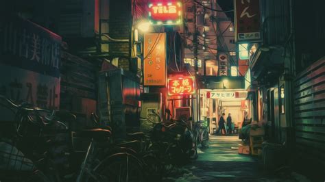 Wallpaper 2560x1440 Px Masashi Wakui Neon Lights Photo