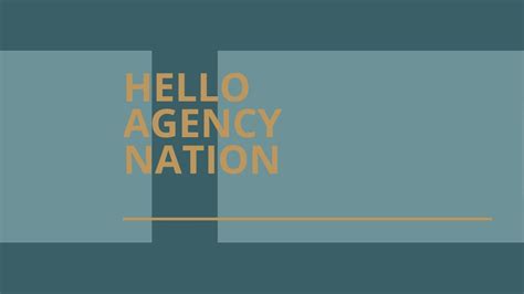 Hello Agency Nation Youtube