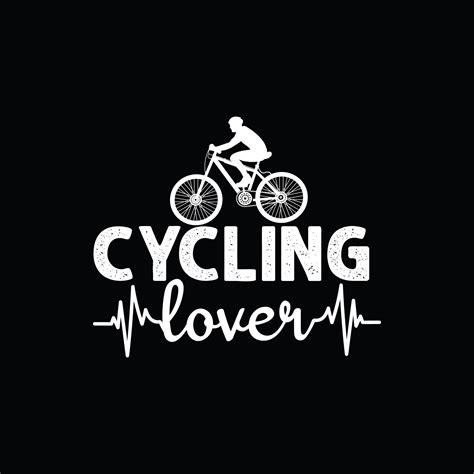 Cycling Lover Vector T Shirt Design Bicycle T Shirt Design Can Be Used For Print Mugs Sticker